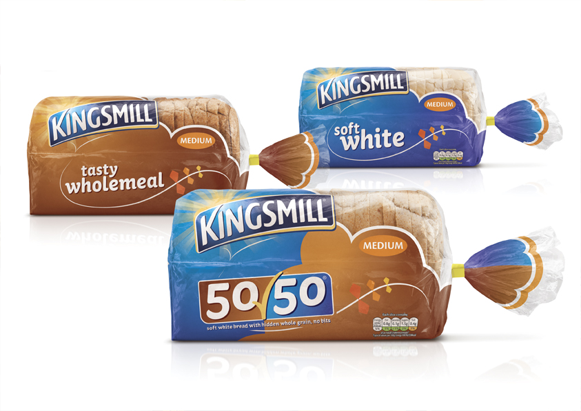 Pic.: Kingsmill products in a new packaging