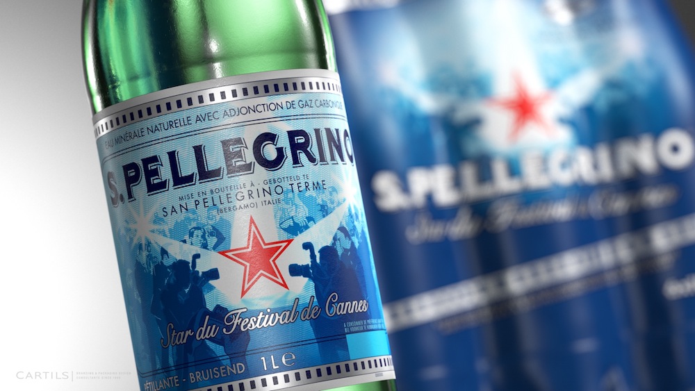 Photo: S. Pellegrino "Star of the Cannes Film Festival" limited edition, closeup