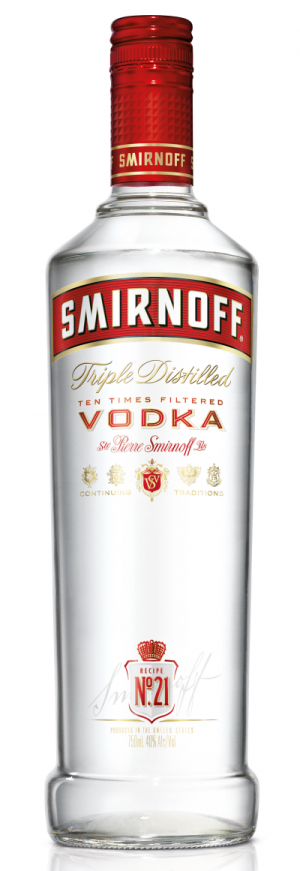 Pic.: new Smirnoff Vodka bottle, 2015