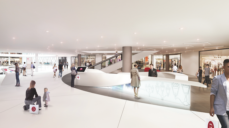 Pic. Interior of the new Beaugrenelle shopping mall in Paris