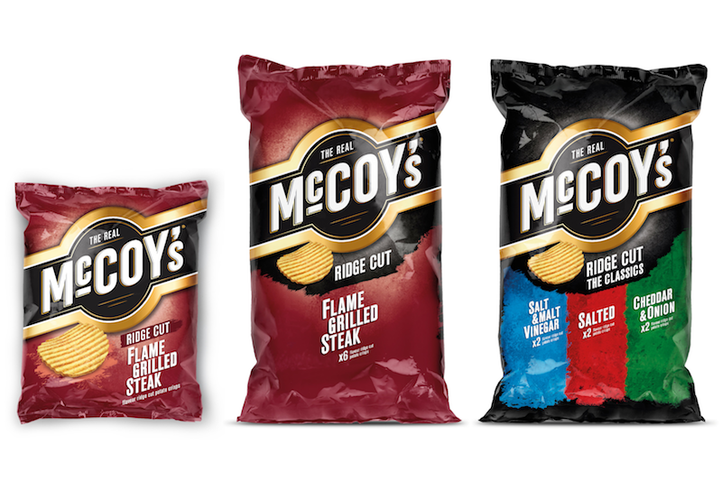 Photo: McCoy's packaging redesigned by CPB