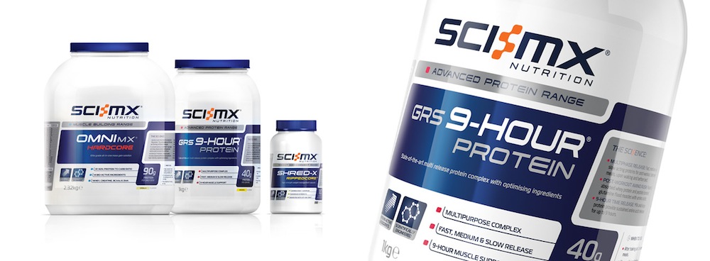 Photo: packaging for the SCI-MX Nutrition brand