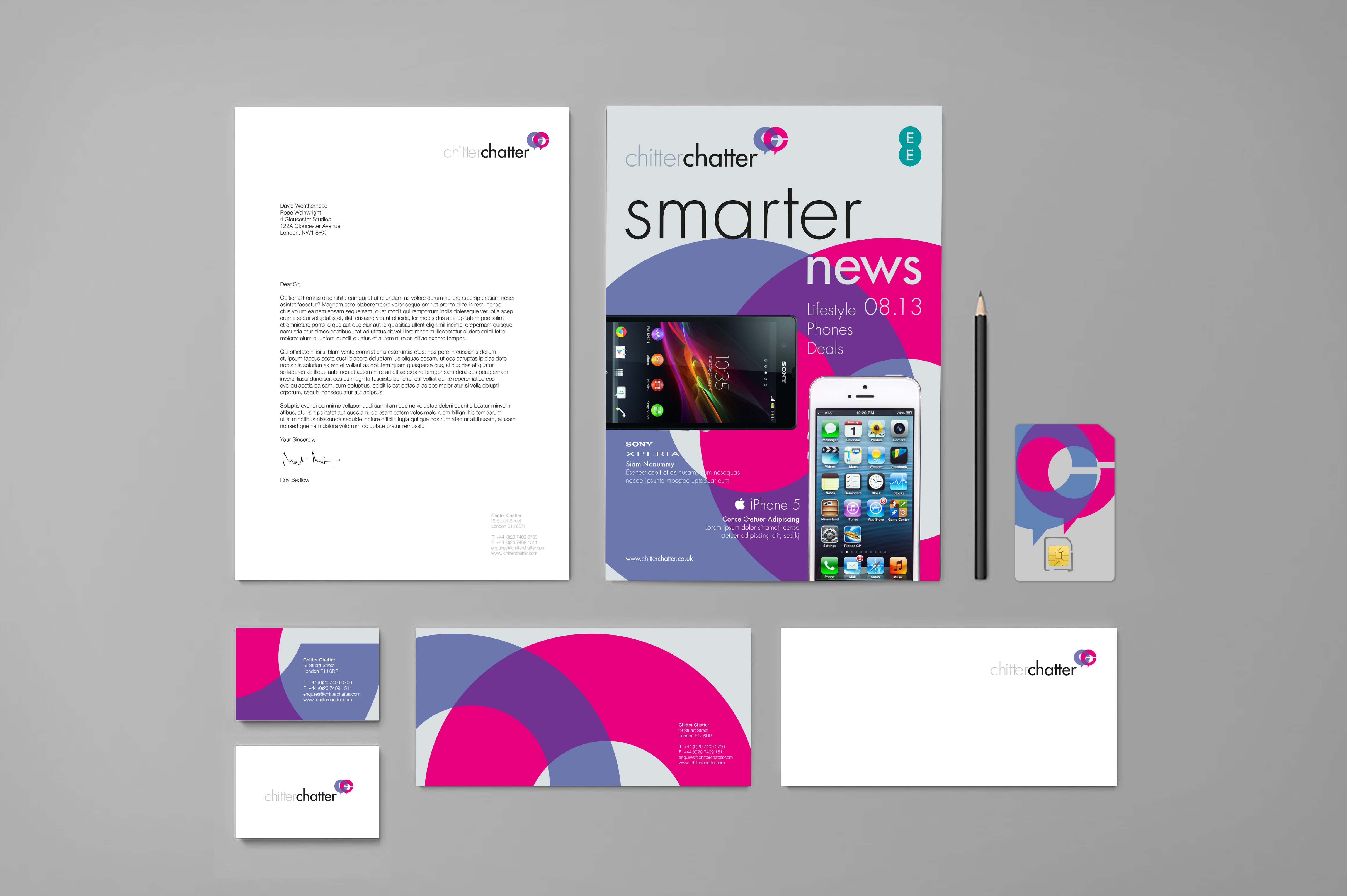 Pic.: Chitter and Chatter visual identity and marketing materials