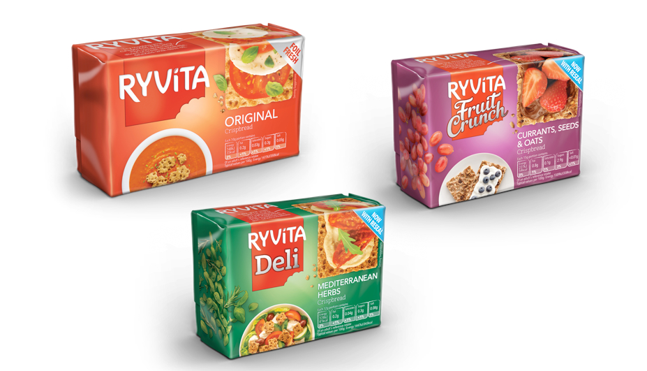 Pic.: new package design for Ryvita Crispbreads