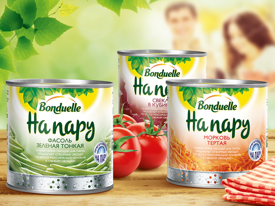 Pic.: Bonduelle, new range of steamed vegetables 