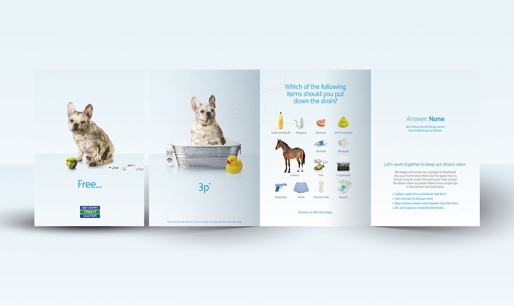 Pic.: Website and collateral marketing materials for Severn Trent Waters