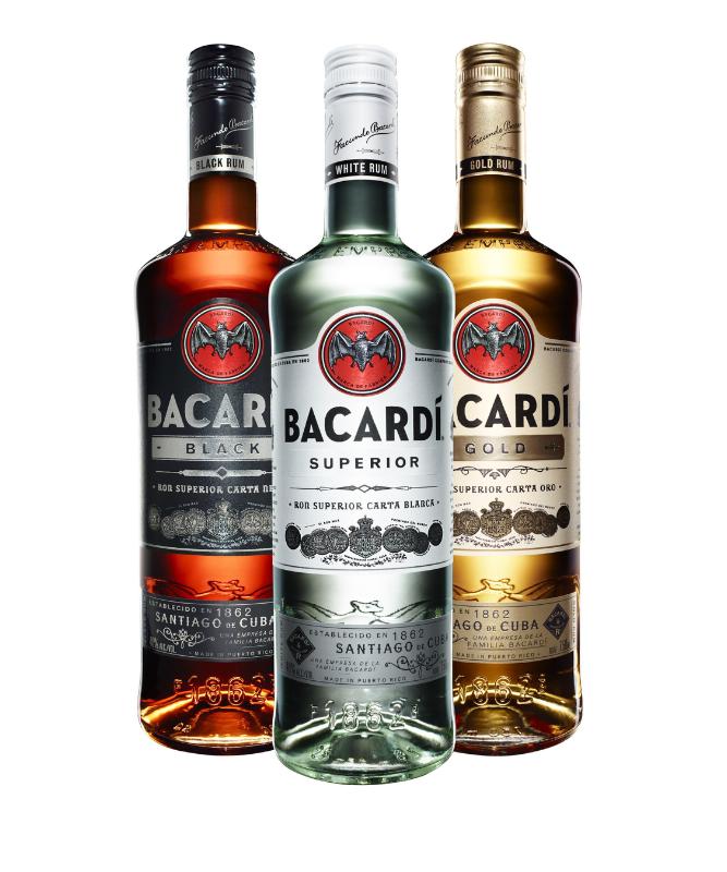 Photo: new Bacardi rum's bottle and logo design, 2015