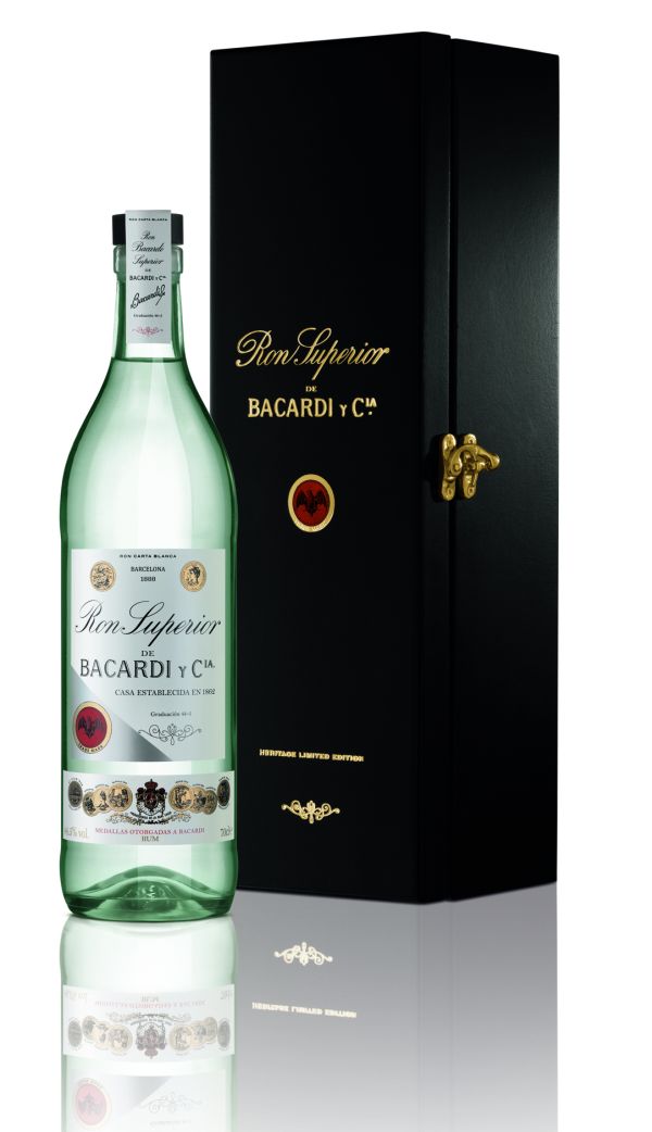 What is the proof of Bacardi Superior?