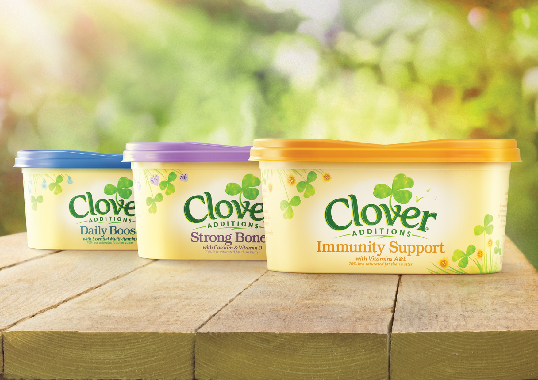 Photo: new Clover visual identity and packaging