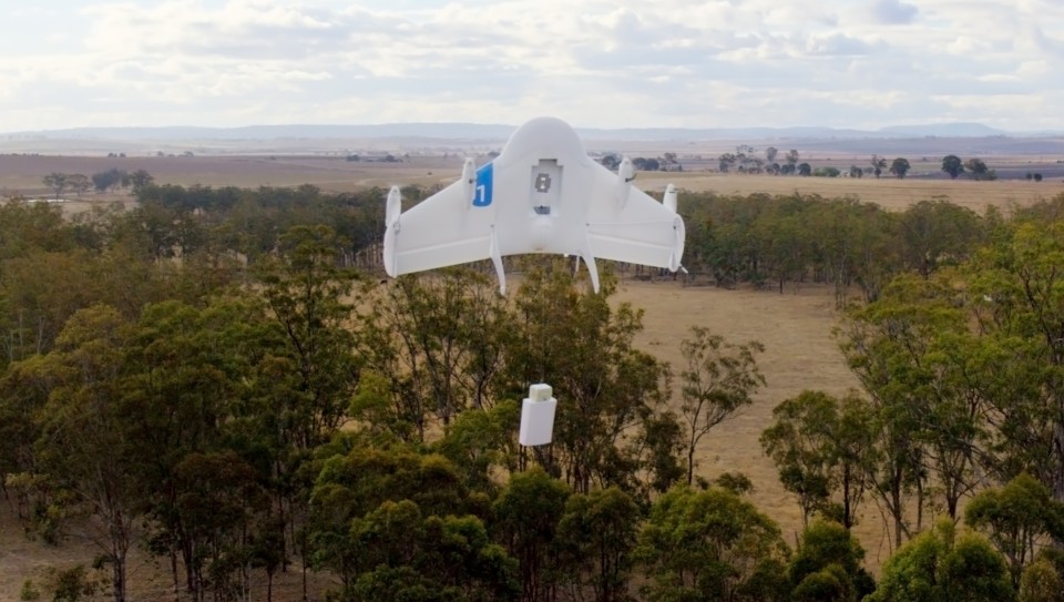Photo: Google's drone, photo credit: engaget.com