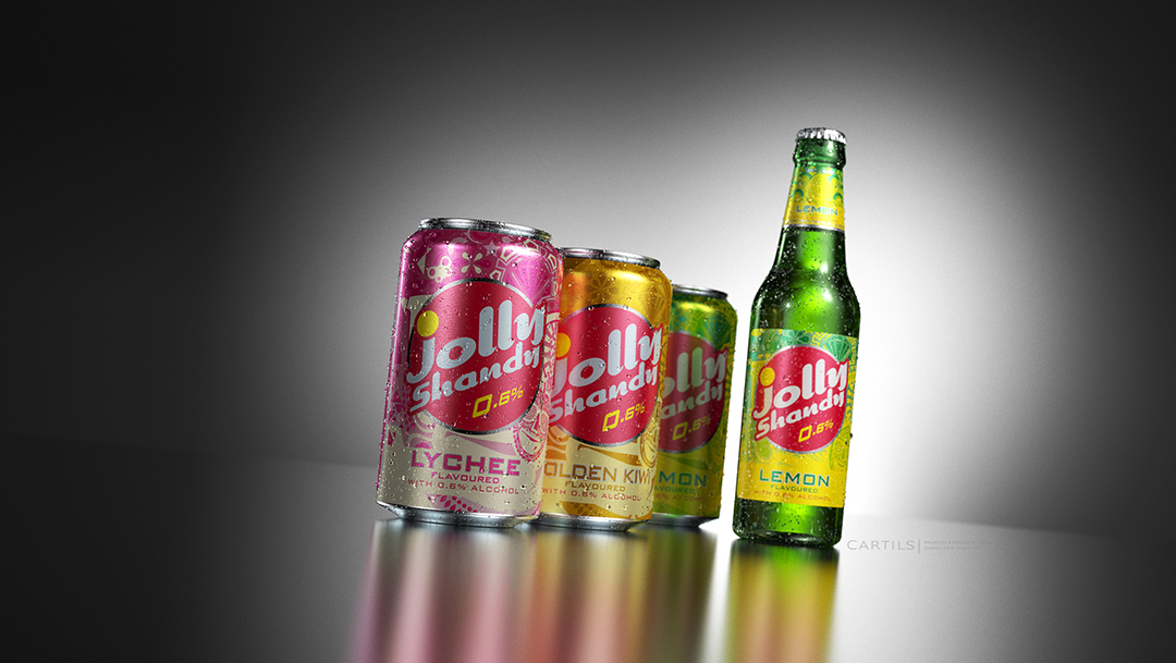 Photo: redesign of the Jolly Shandy packaging