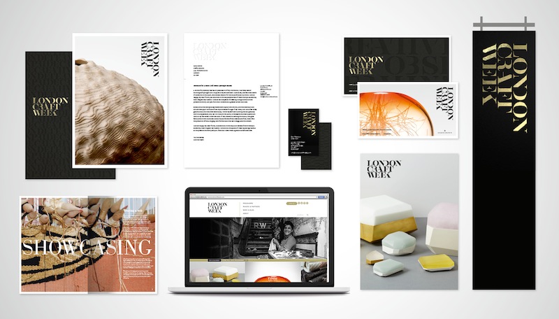 Photo: London Craft Week identity and marketing collateral