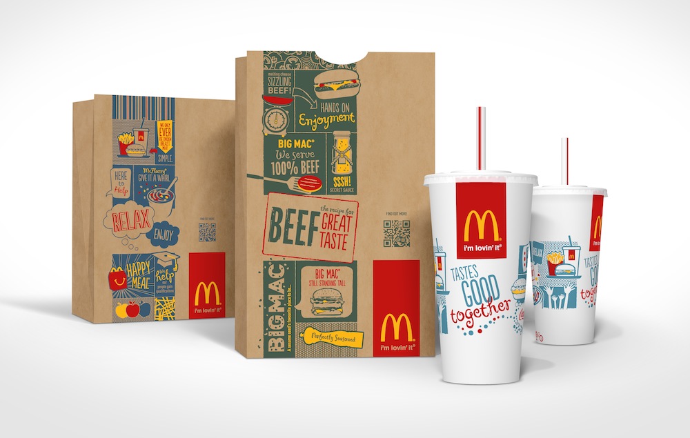 McDonald’s to introduce new design for carryout bags and beverage cups