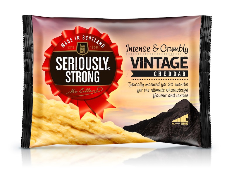 Photo: new package design for Seriously Strong cheese range