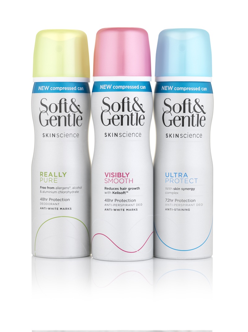Photo: Soft and Gentle's range of deodorants 'Skin Science'