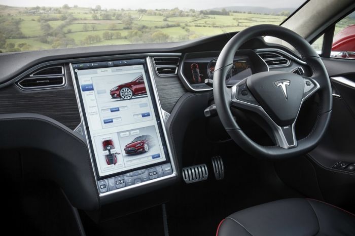 Photo: Tesla's interactive panel