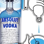 Absolut разукрасил контейнеры для бутылок водки Absolut разукрасил контейнеры для бутылок водки