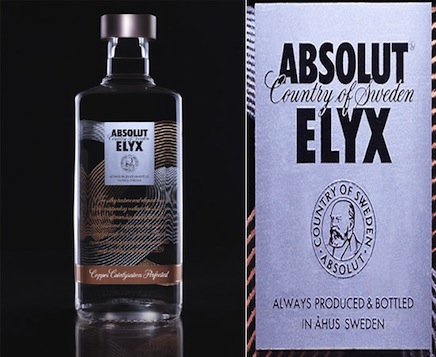 Photo: Absolut Elyx Super Premium Vodka