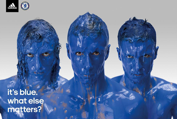 adidas blue paint