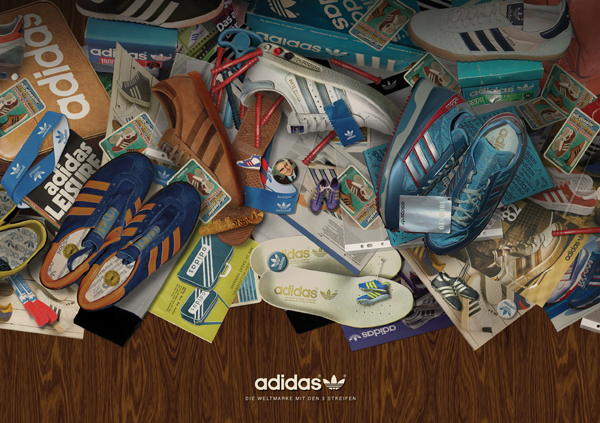 Adidas Spezial footwear exhibit: the 