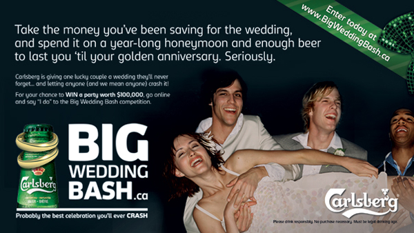 Carlsberg потратит 100 000 долларов на свадьбу