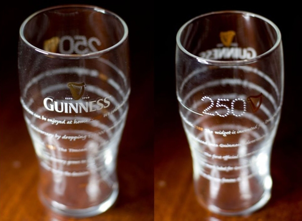 Guinness Half Pint Bierglas 0,3l Jubiläum 250 Remarkable Years