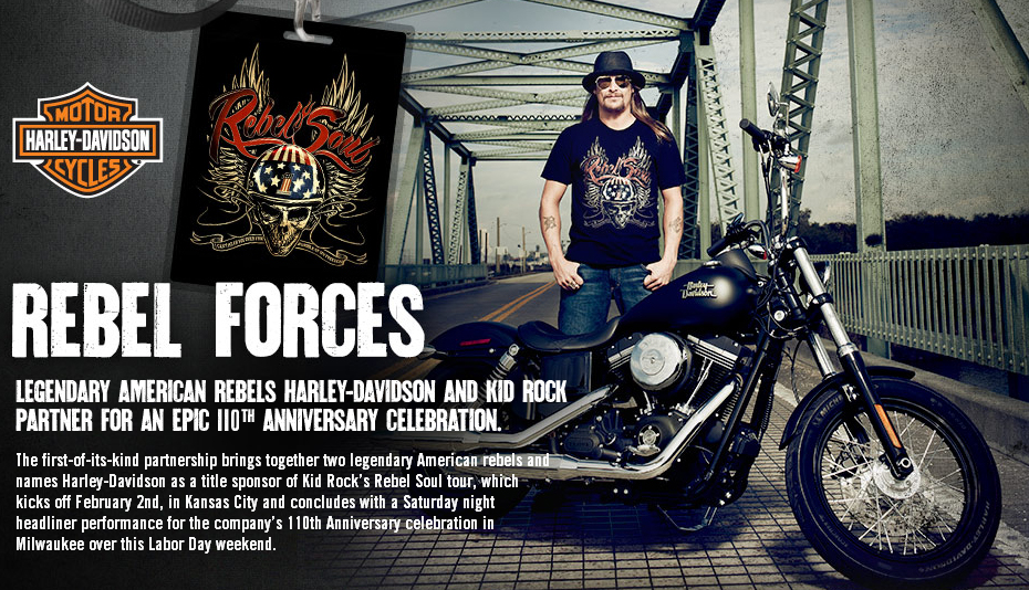 kid rock harley davidson