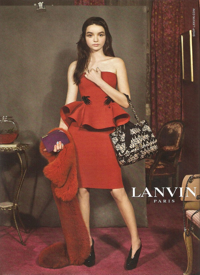 PUBLICITE ADVERTISING 066  2012  Lanvin  haute couture 