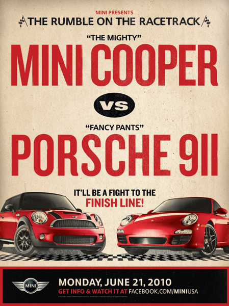 Porsche to a race but that is exactly what MINI is doing