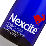 Amusing bottle for an aphrodisiac drink 