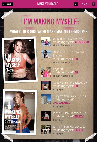 Nike women hotsell make yourself