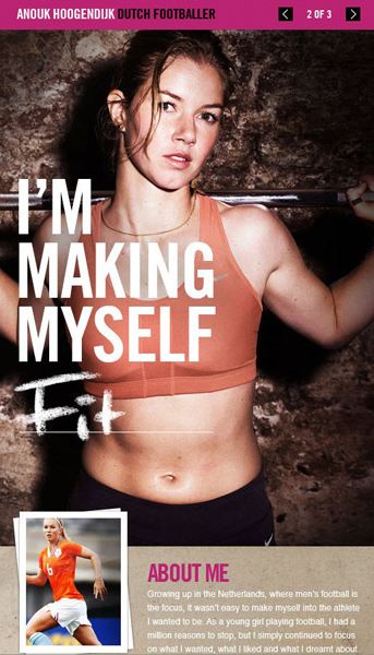 Nike Women «I'm Making Myself» Theme — POPSOP