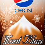 Japanese Pepsi Mont Blanc with Nuts and Snow