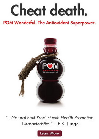 Lynda Resnick quote: Pomegranate juice has staying power. It's not