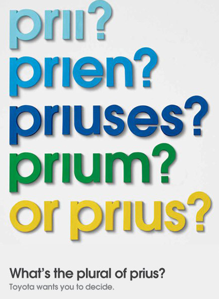 plural for toyota prius #7