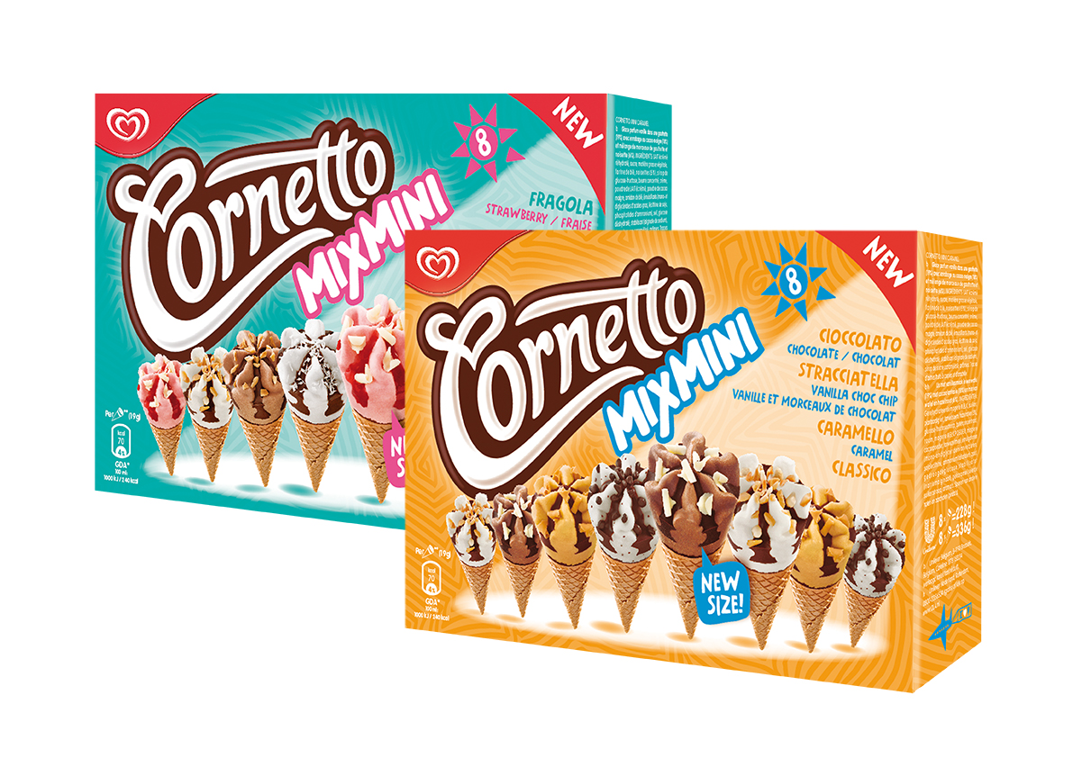 Photo: New Cornetto packaging