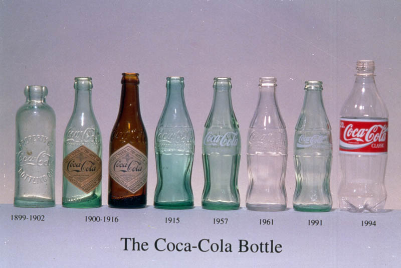 Photos: evolution of the Coke contour bottle since 1915 to our days
