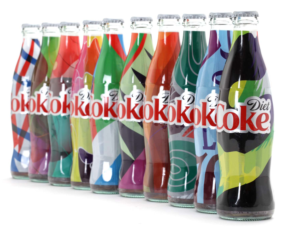Photo: a small batch of 2 mln unique Diet Coke bottles