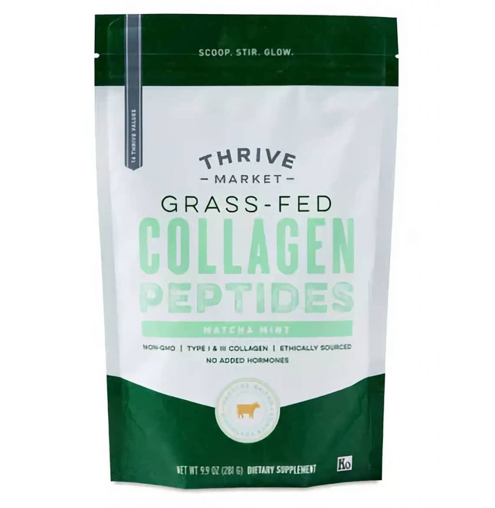 THRIVE Market Matcha Mint Collagen Peptides