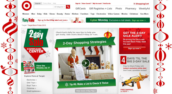 Holiday ecommerce promotions